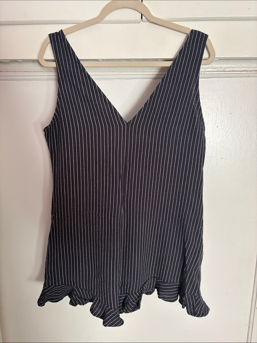 Striped button up romper - Picture 4 of 4